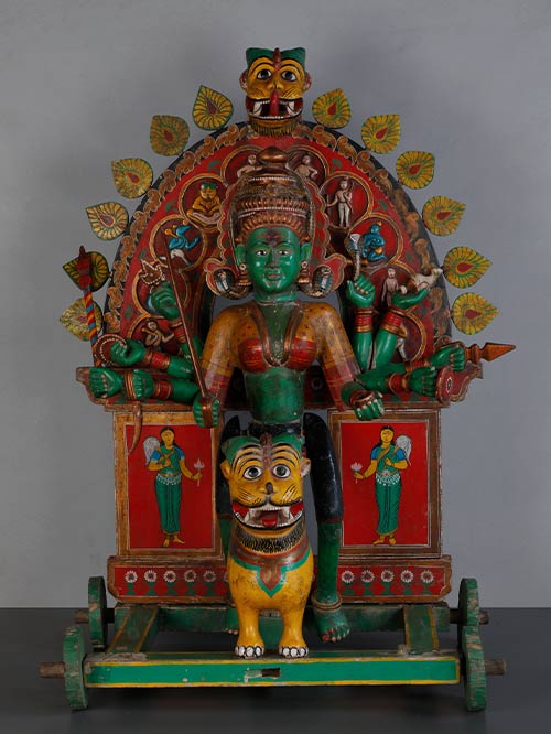 goddess durga on tiger