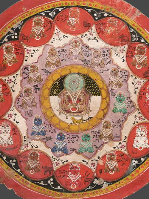miniature jain roundel