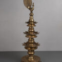 oil lamp with peacock finial