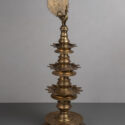 oil lamp with peacock finial