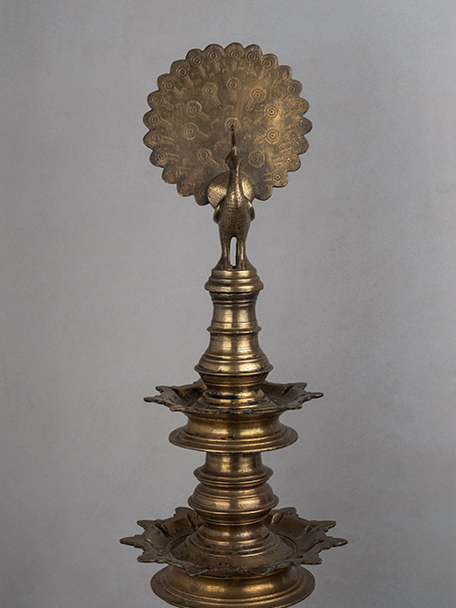 oil lamp with peacock finial oil lamp with peacock finial