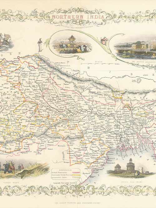 map of northern india