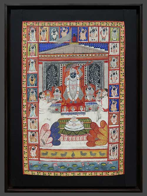 pichhwai of sapta swarupa annakutotsava