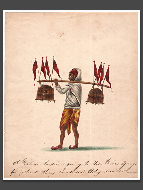 holy water carrier painting