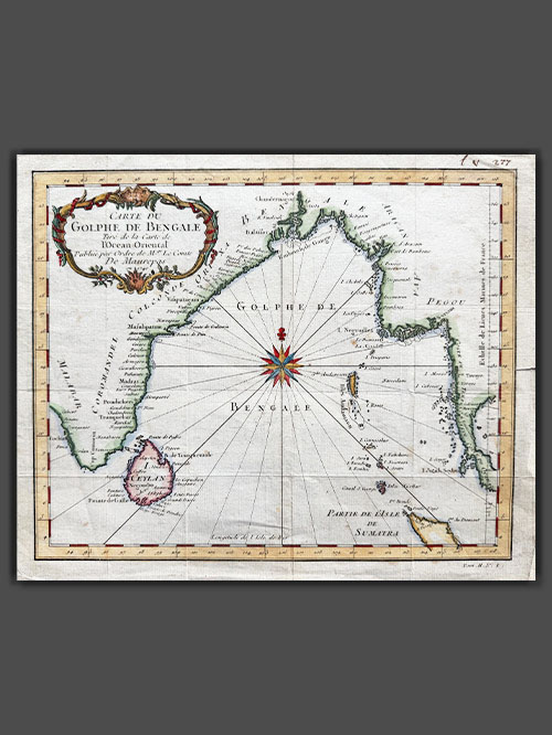 carte de golphe de bengale