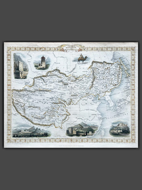 map of tibet, mongolia and manchuria