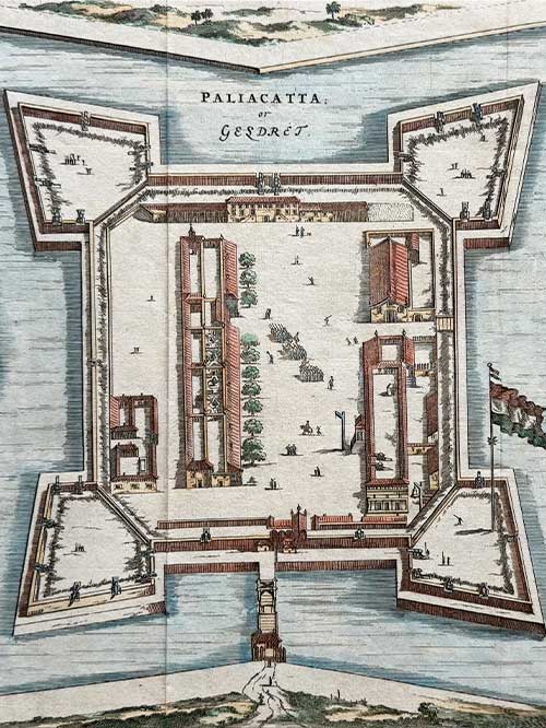 plan of fort geldria in pellacata